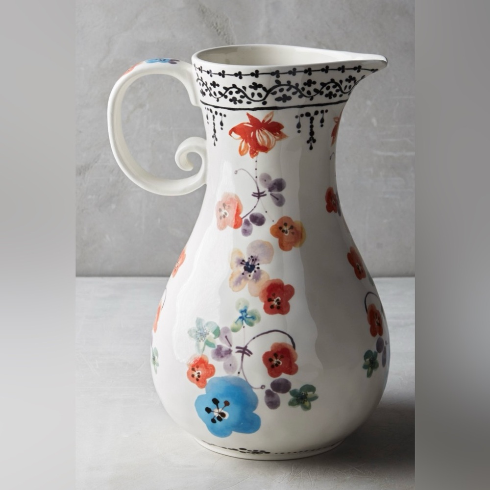 Anthropologie 12” Isidre Pitcher